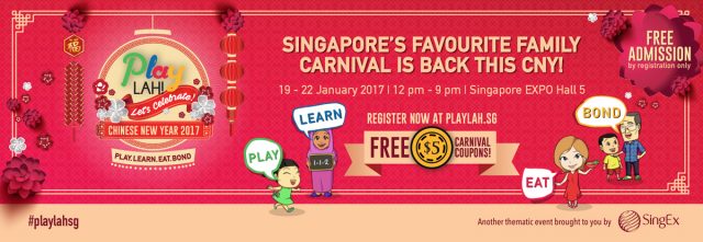 PlayLAH! Let’s Celebrate Chinese New Year 2017 @ Singapore EXPO Hall 5 | Singapore | 0